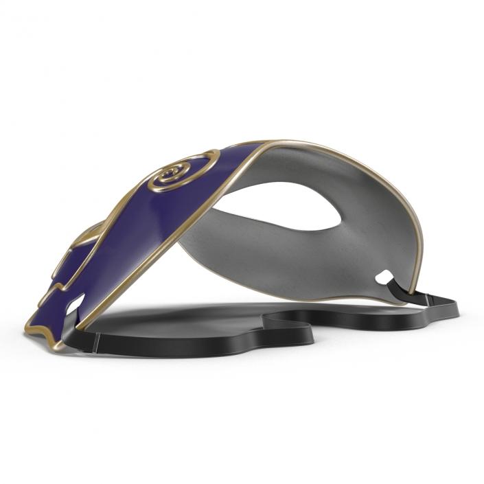 Masquerade Mask Purple 3D