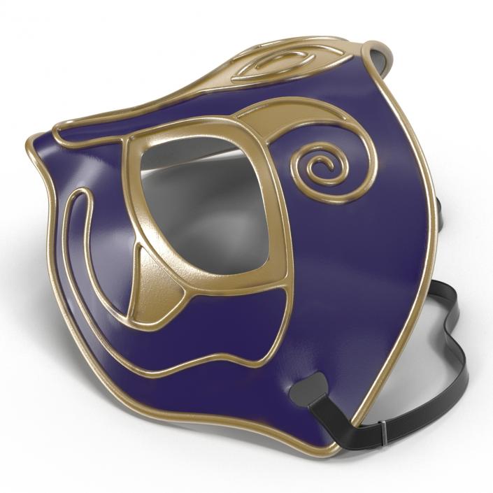 Masquerade Mask Purple 3D