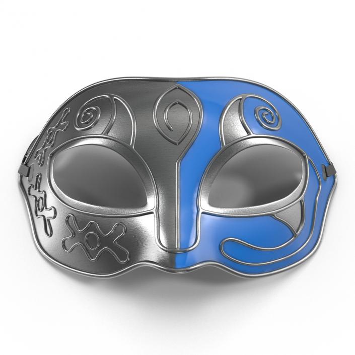 3D model Masquerade Mask Blue