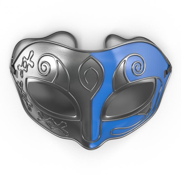 3D model Masquerade Mask Blue