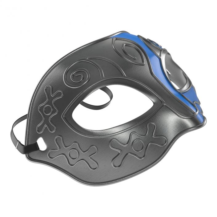 3D model Masquerade Mask Blue