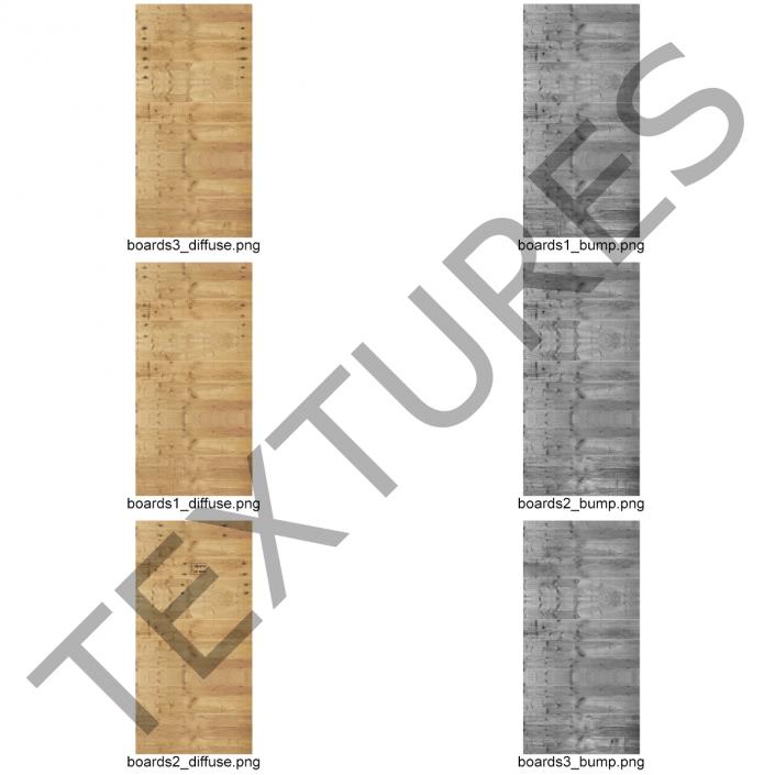 3D Wooden Fruit Crate model