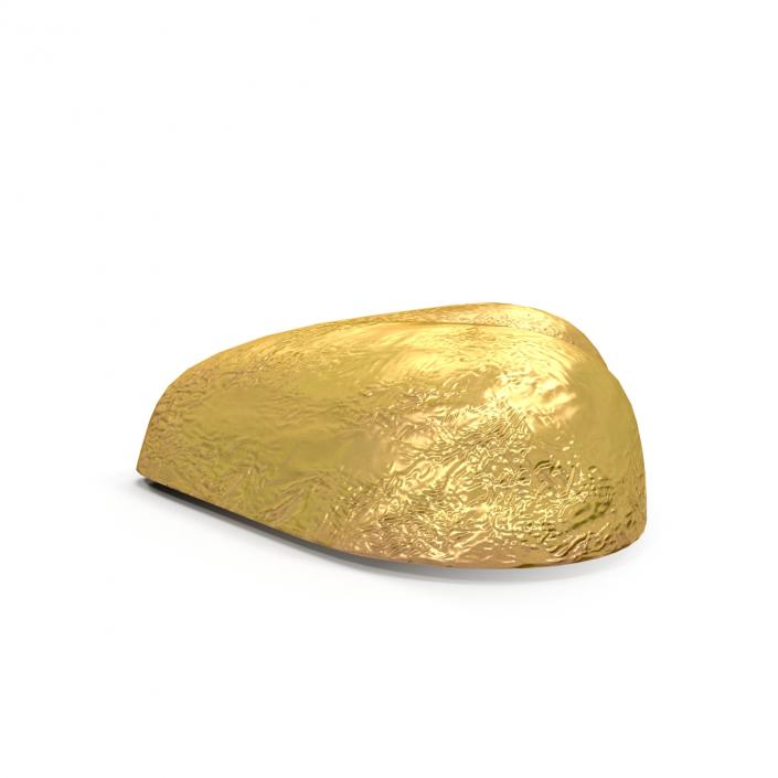 Chocolate Candy Heart in Gold Foil 3D model