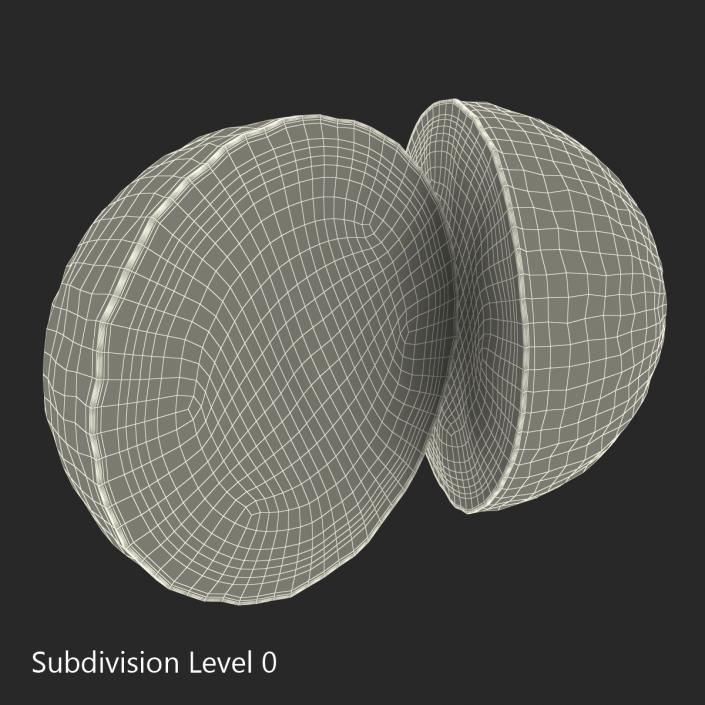 3D Grapefruit Cross Section 2