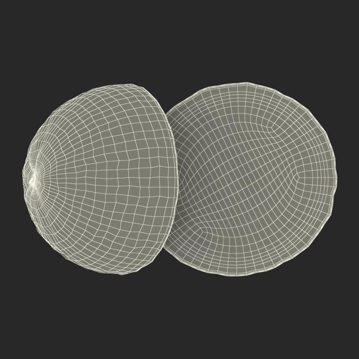 3D Grapefruit Cross Section 2