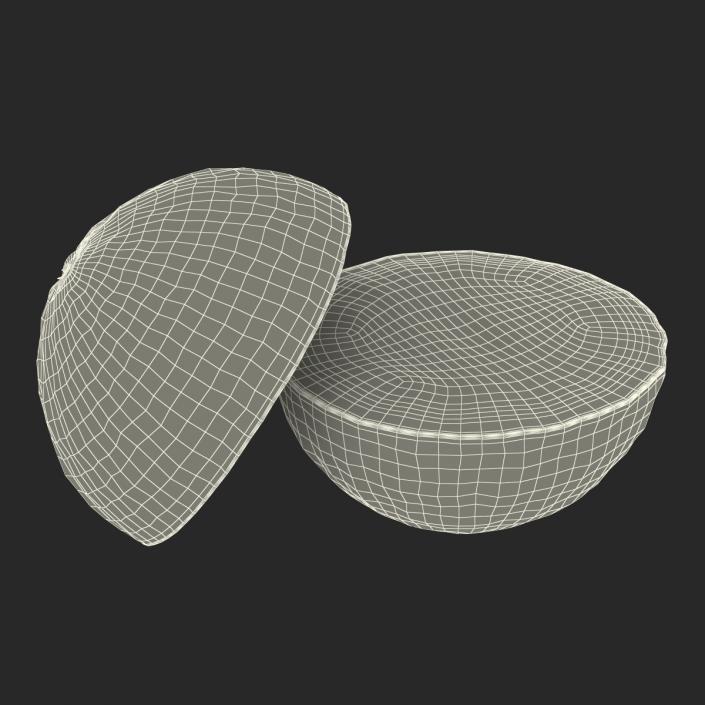 3D Grapefruit Cross Section 2