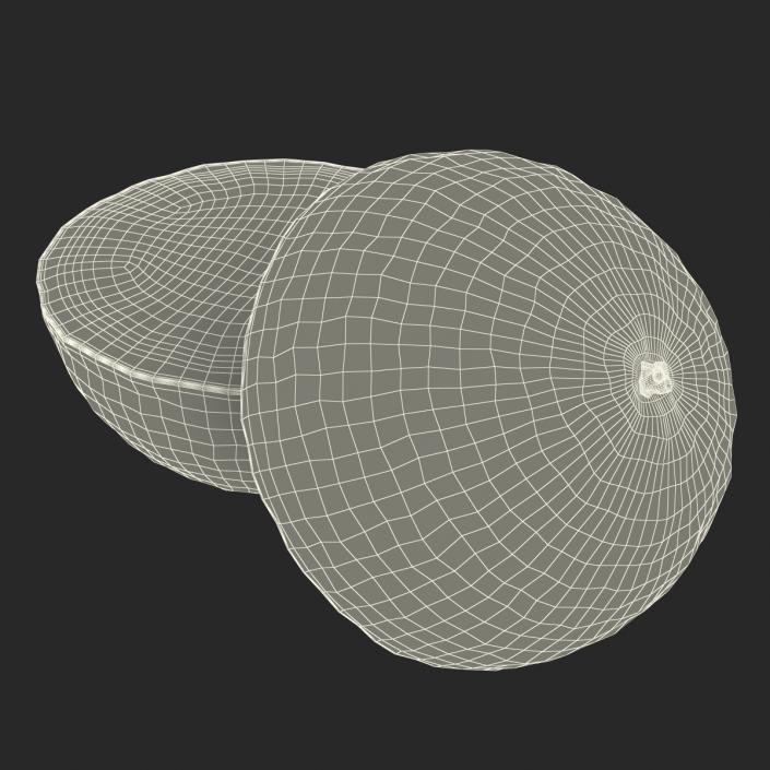 3D Grapefruit Cross Section 2