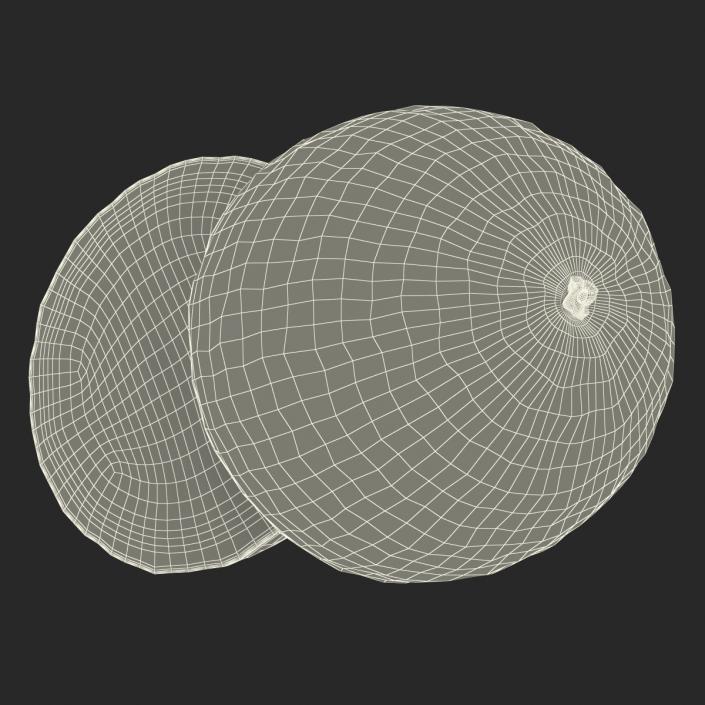 3D Grapefruit Cross Section 2