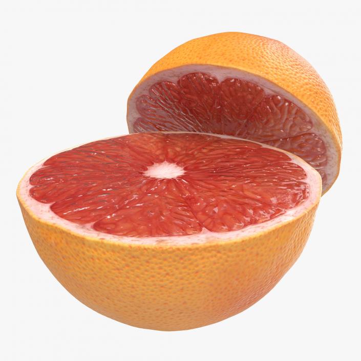 3D Grapefruit Cross Section 3