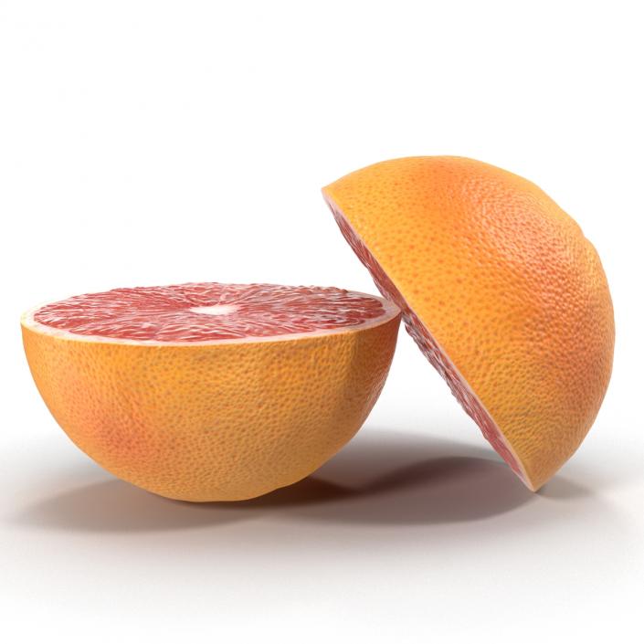 3D Grapefruit Cross Section 3