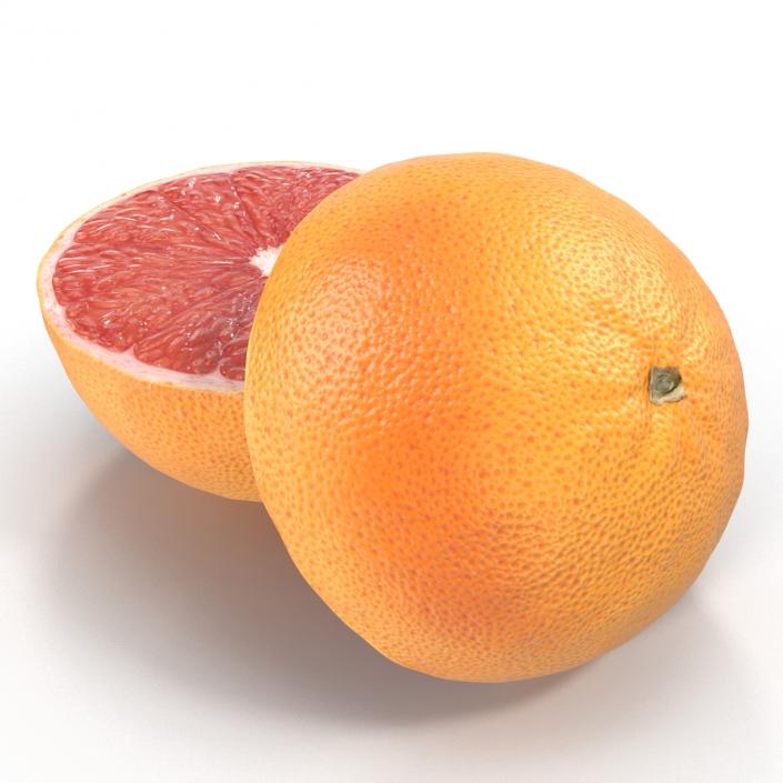 3D Grapefruit Cross Section 3