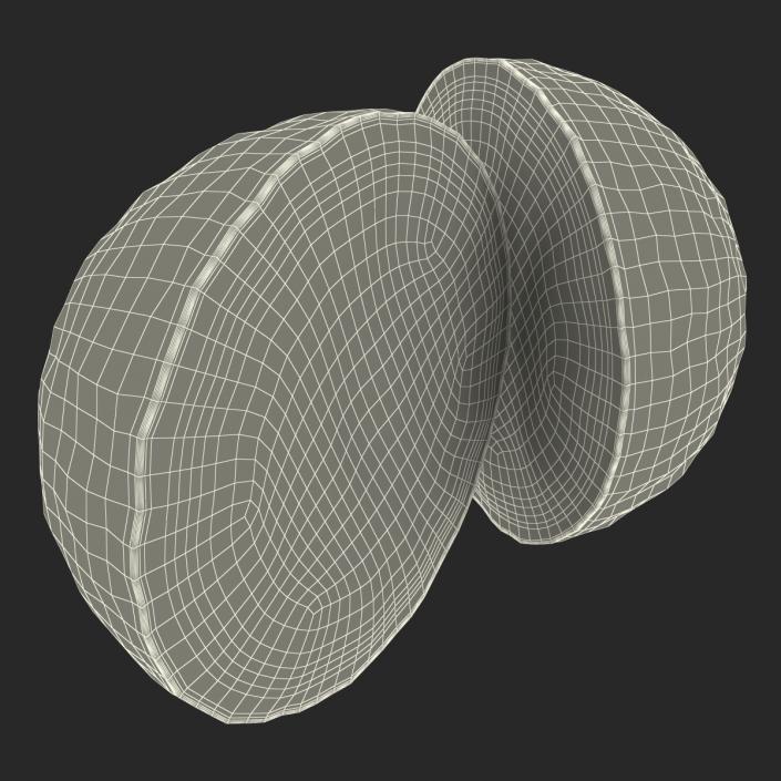 3D Grapefruit Cross Section 3