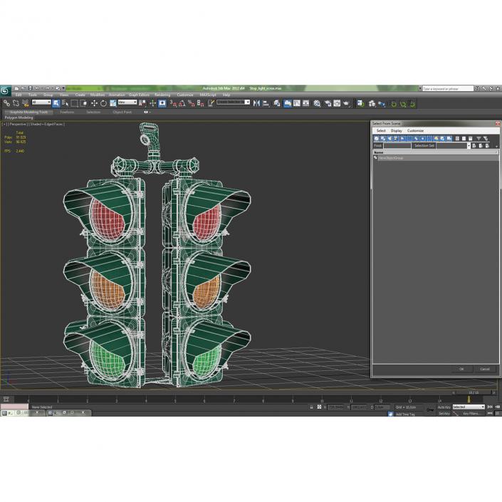 3D model Stop Light