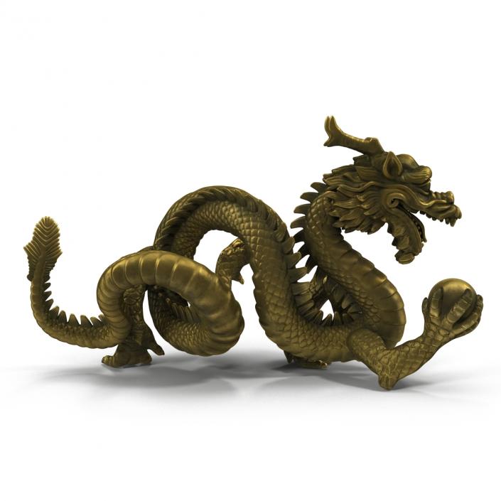 3D Chinese Dragon Statue