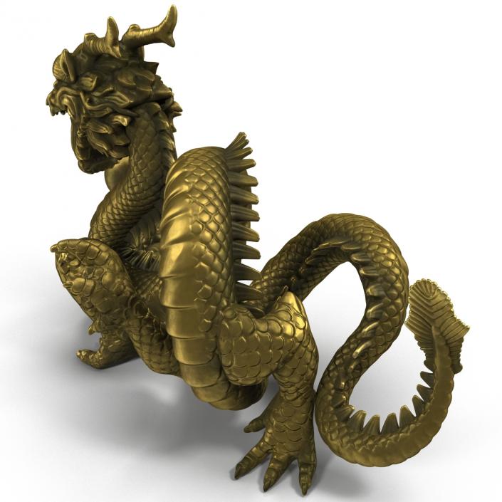 3D Chinese Dragon Statue