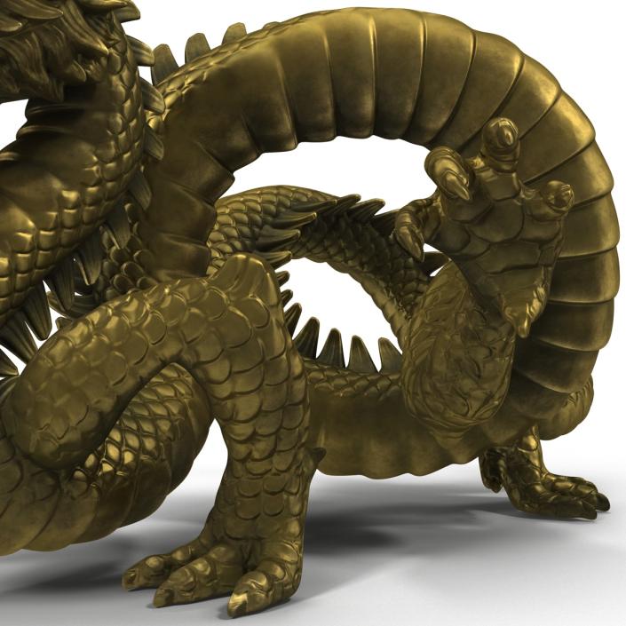 3D Chinese Dragon Statue