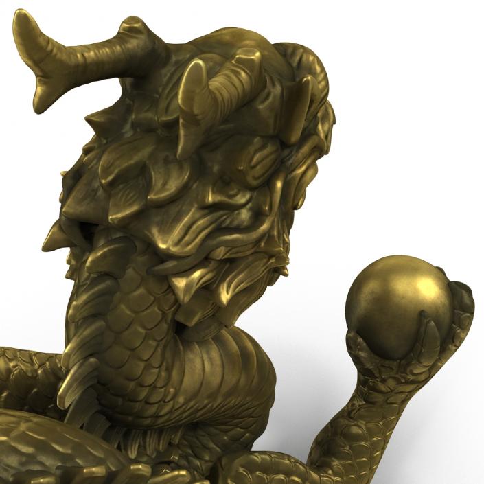 3D Chinese Dragon Statue