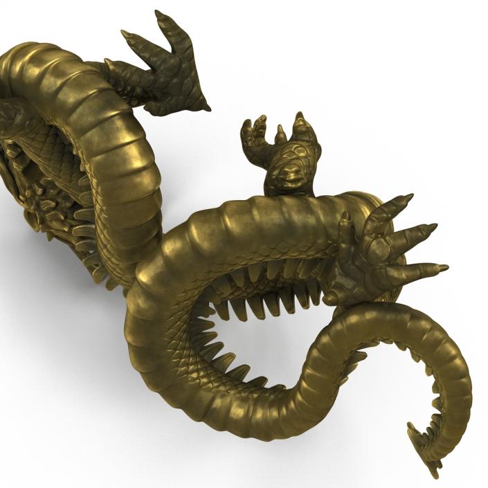 3D Chinese Dragon Statue