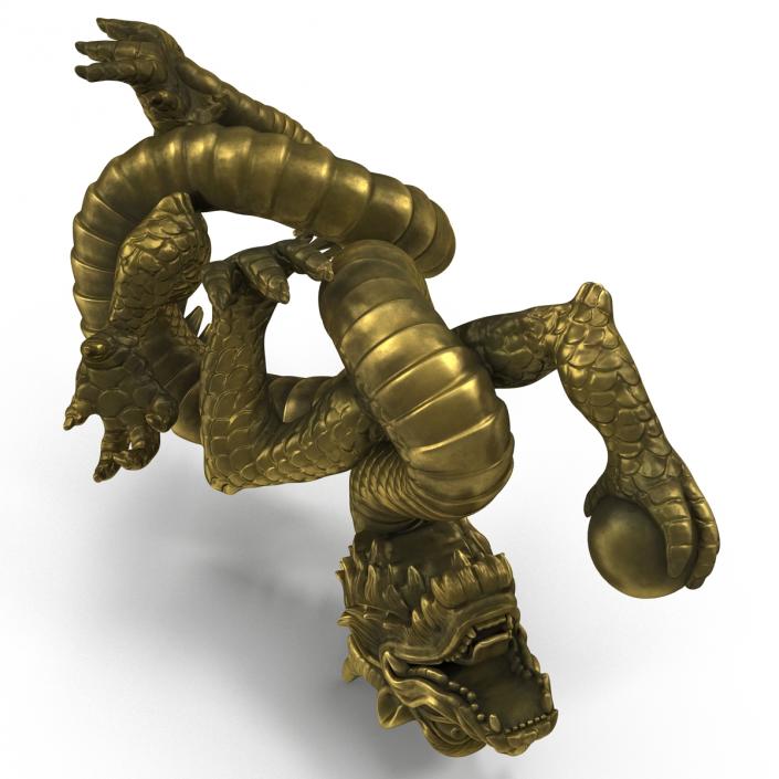 3D Chinese Dragon Statue