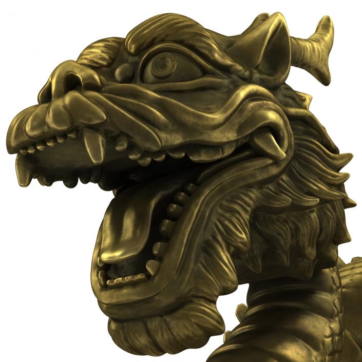 3D Chinese Dragon Statue