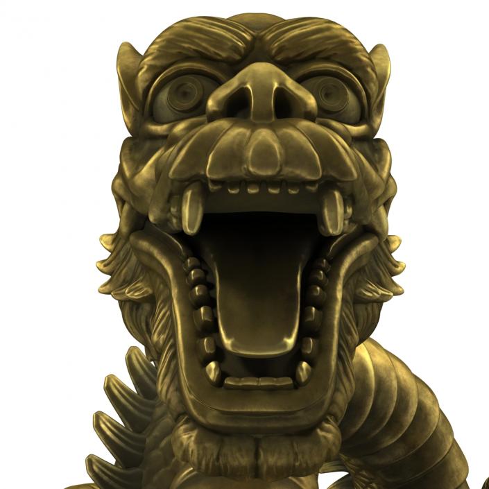 3D Chinese Dragon Statue