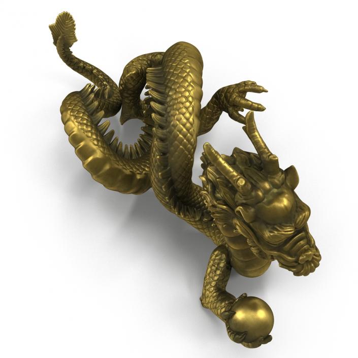 3D Chinese Dragon Statue