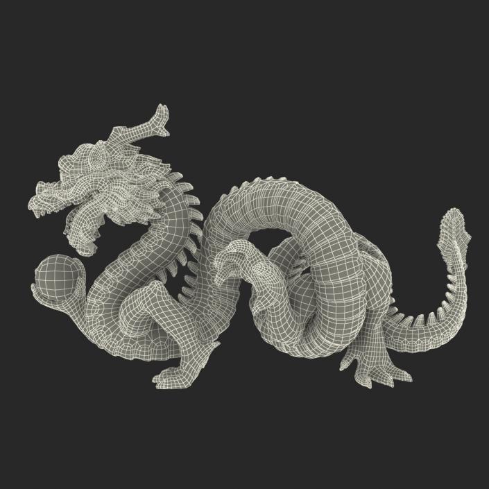 3D Chinese Dragon Statue