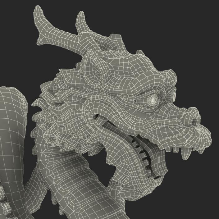 3D Chinese Dragon Statue