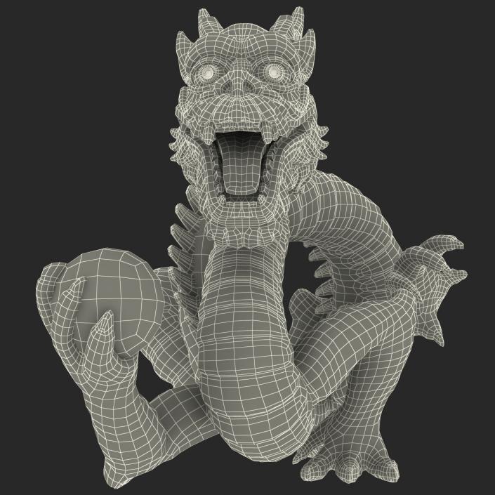 3D Chinese Dragon Statue