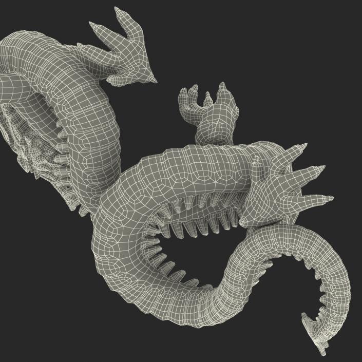 3D Chinese Dragon Statue