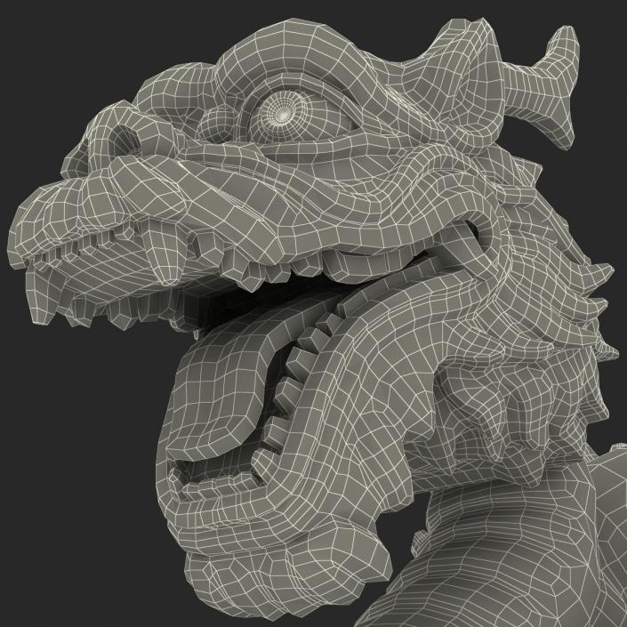 3D Chinese Dragon Statue