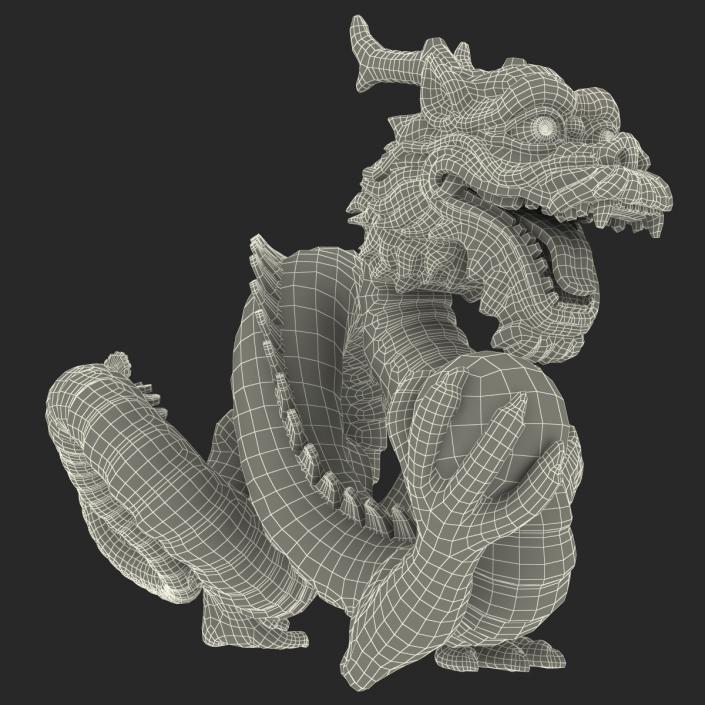 3D Chinese Dragon Statue