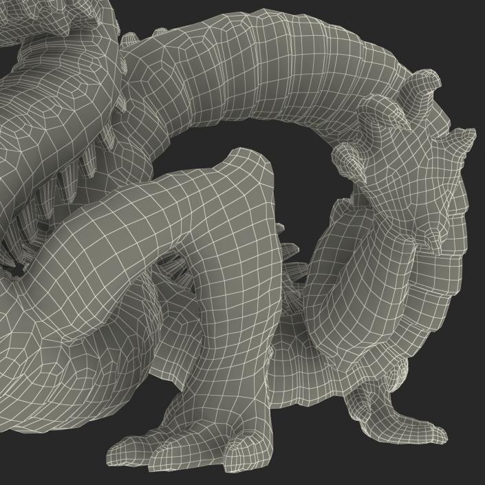 3D Chinese Dragon Statue