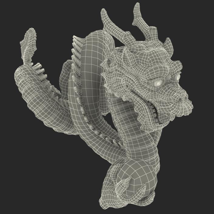 3D Chinese Dragon Statue