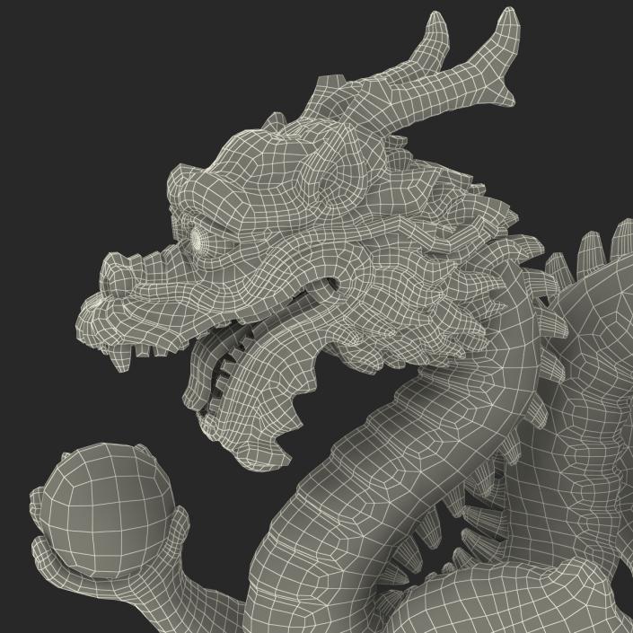 3D Chinese Dragon Statue