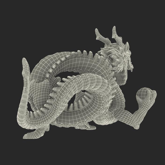 3D Chinese Dragon Statue