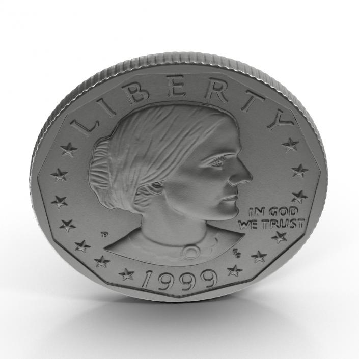 3D US Silver Dollar