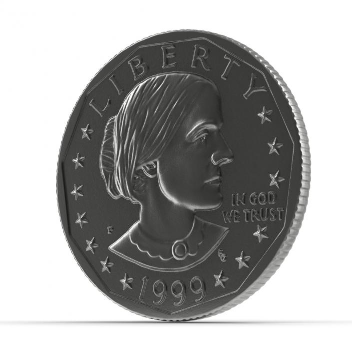 3D US Silver Dollar