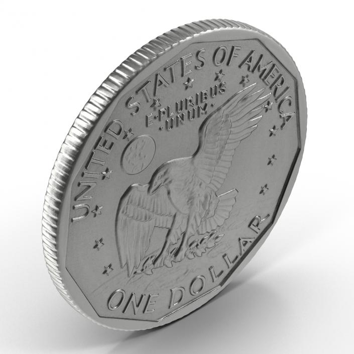 3D US Silver Dollar