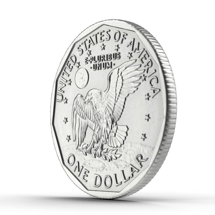 3D US Silver Dollar