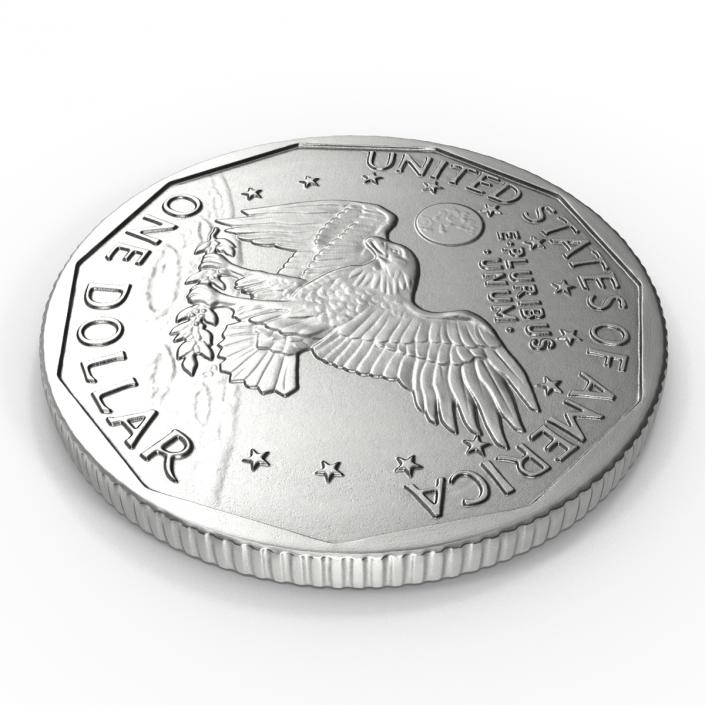 3D US Silver Dollar