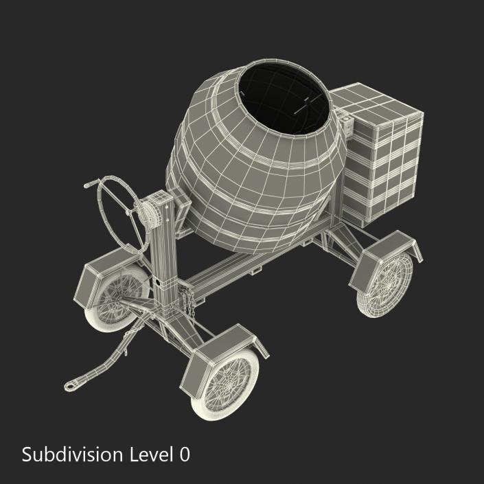 Cement Mixer 2 3D model