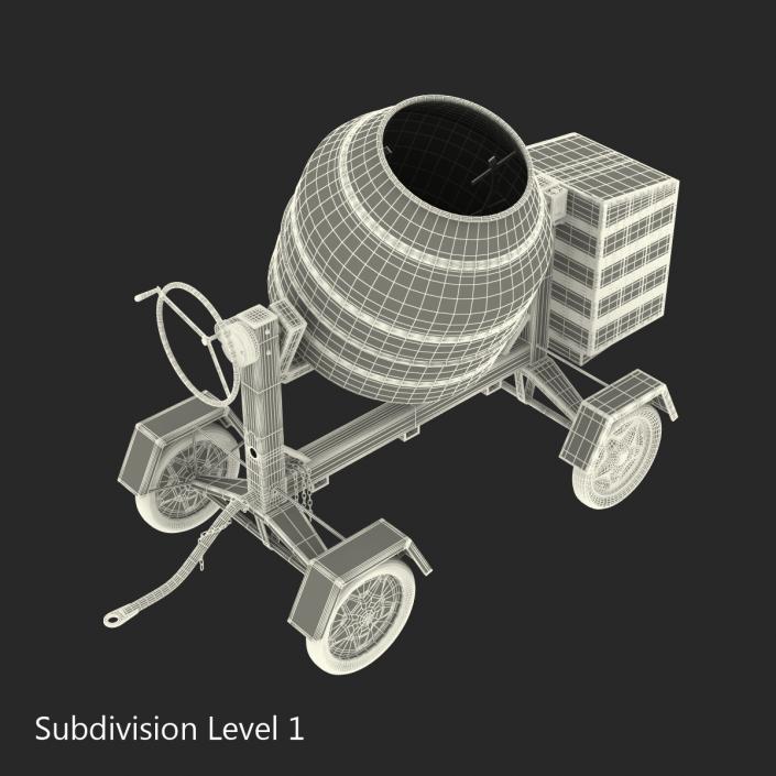 Cement Mixer 2 3D model