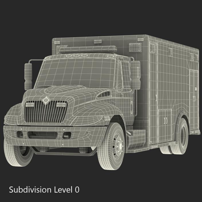 International Durastar Ambulance 2 3D model