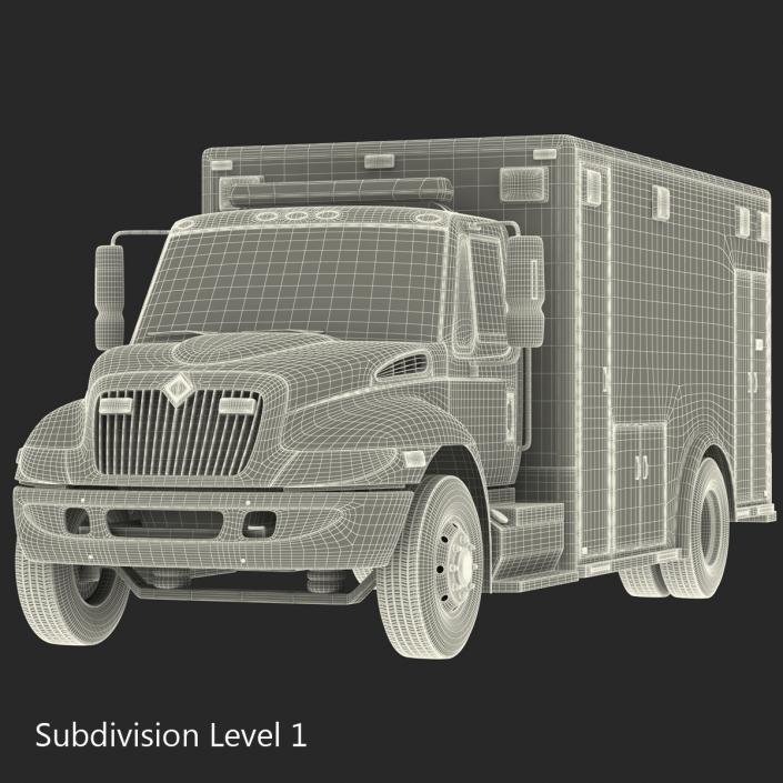 International Durastar Ambulance 2 3D model