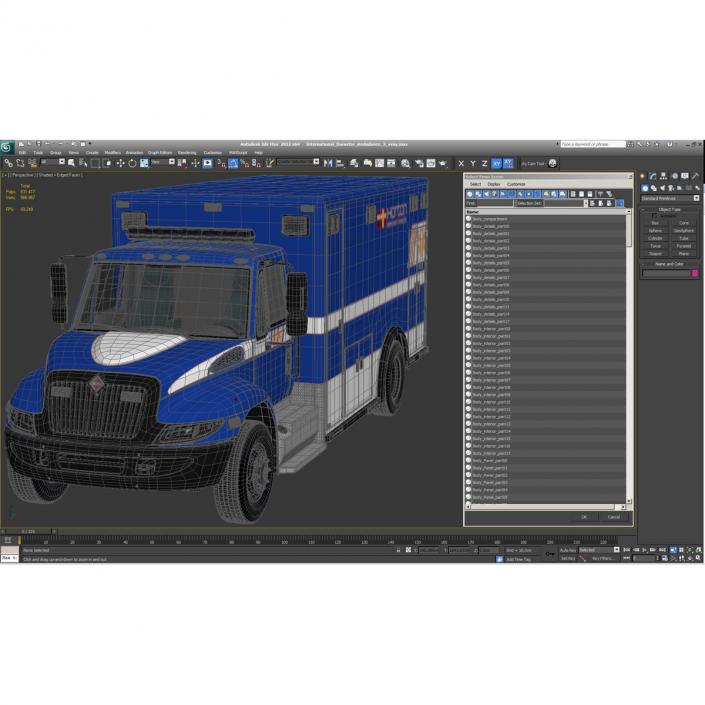 International Durastar Ambulance 3 3D model