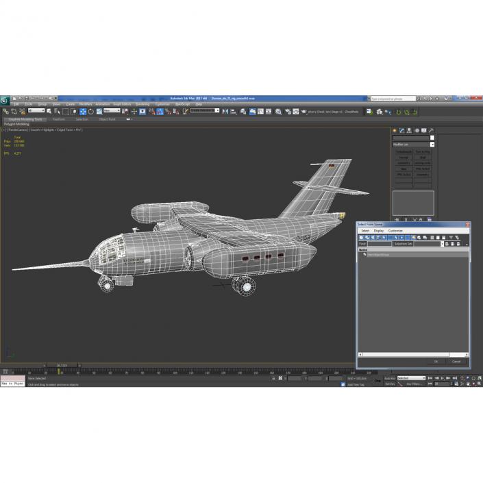 Jet Transport Dornier Do 31 Rigged 3D model