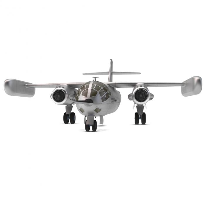 Jet Transport Dornier Do 31 Rigged 3D model