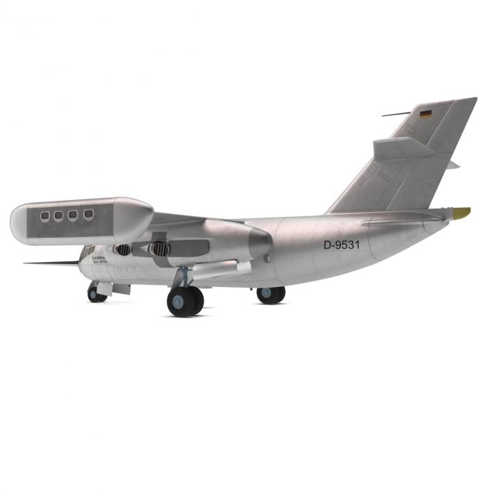 Jet Transport Dornier Do 31 Rigged 3D model