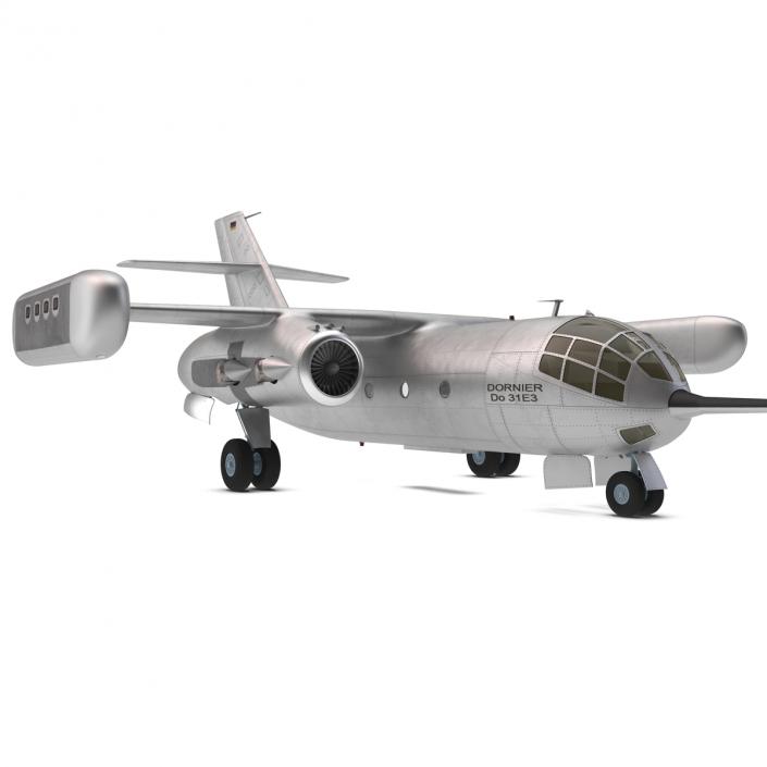 Jet Transport Dornier Do 31 Rigged 3D model